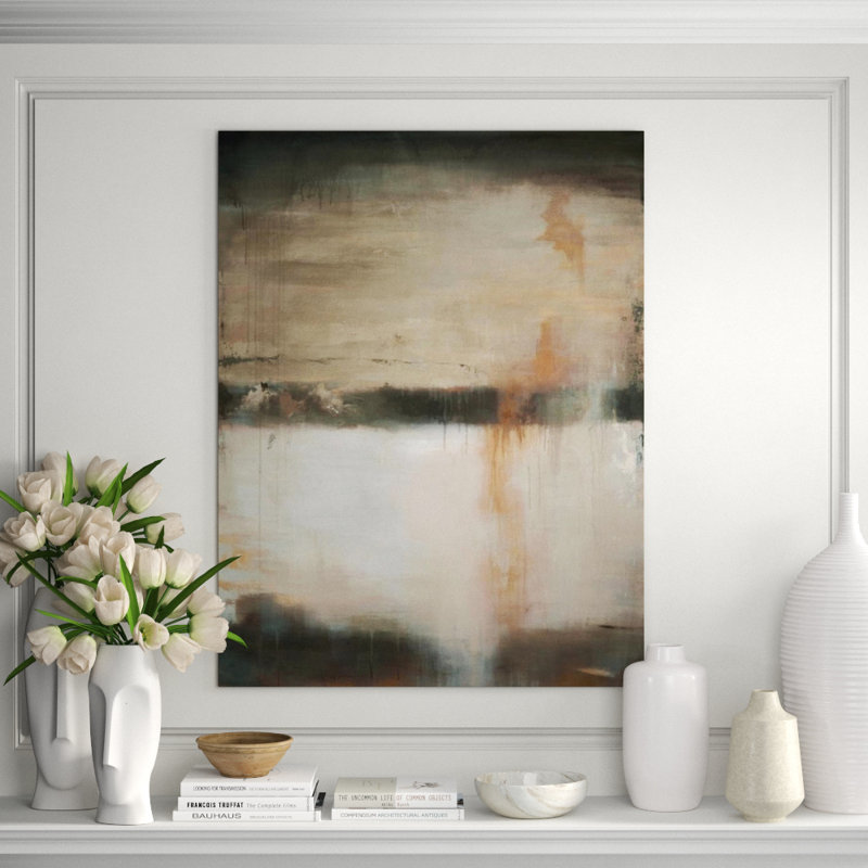 Linear Calm Painting by Keegan Stewart, 62" H x 47" W x 1.5"D, Brush Gel