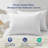 Soft Down Feather Pillow Set of 2 – Grey Goose Feather Bed Pillows with Gentle Support for Back Sleepers, Standard/Queen-2024942620