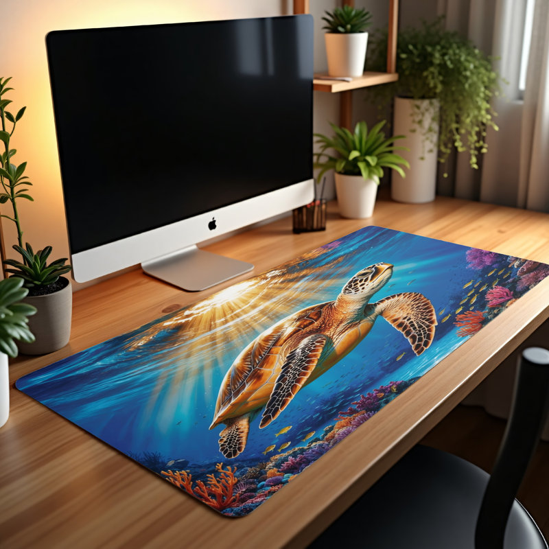Polyester Desk Pad, 14.4x12.1