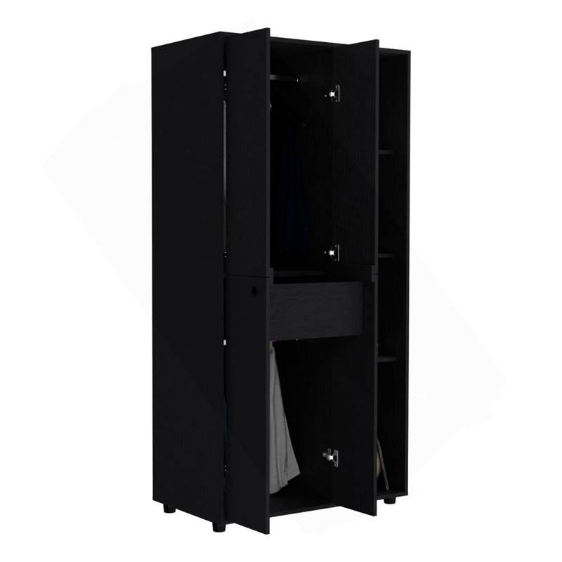 Armoire-penderie Misuri, Noir