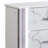 Desire Nightstand – Marble-Inspired Drawer Fronts, LED Side Lighting, And Metallic Trim For Glamorous And Practical Bedside Storage