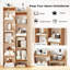 Home Bookshelf 11-Tier Bookcase With Anti-Tipping Kits-1280017323