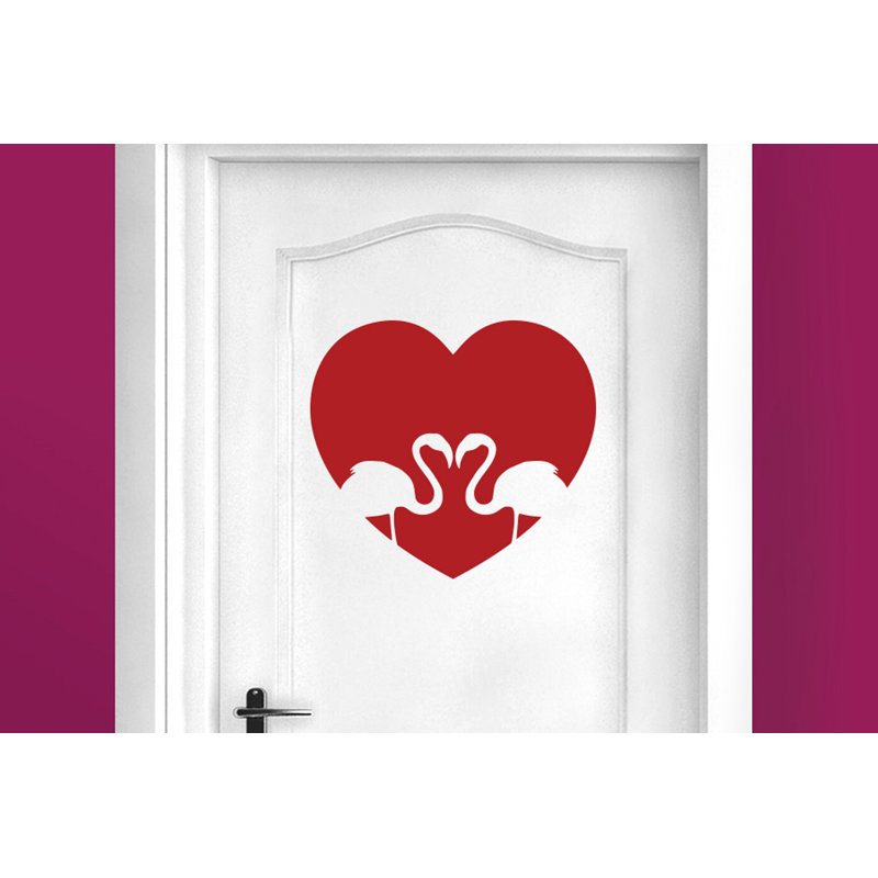 Animals Wall Decal, Dark Red