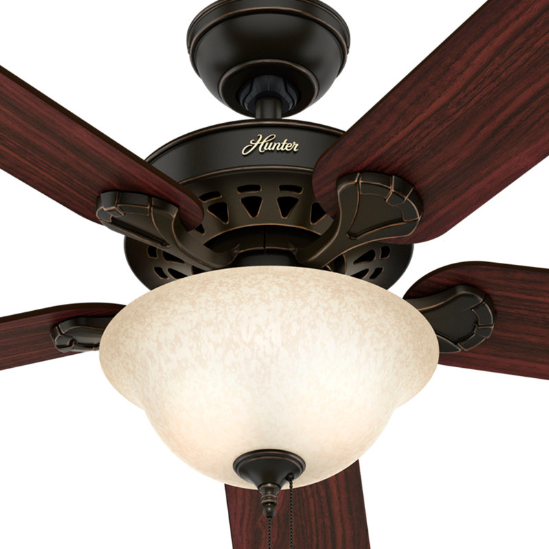 52" Waldon 5 - Blade LED Standard Ceiling Fan with Pull Chain and Light Kit Included