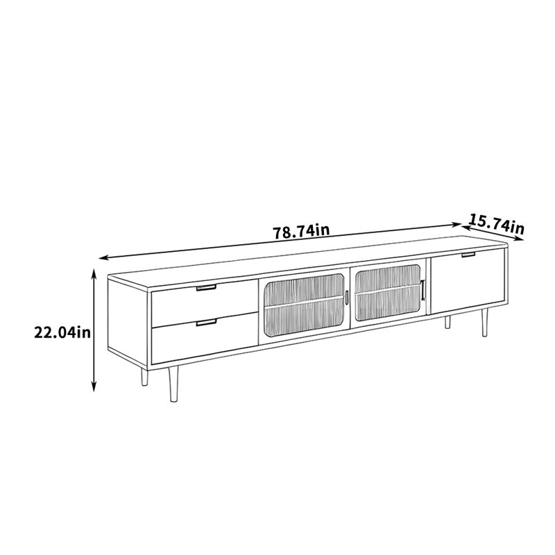 Osten, 22.04"H x 78.74"L x 15.74"W