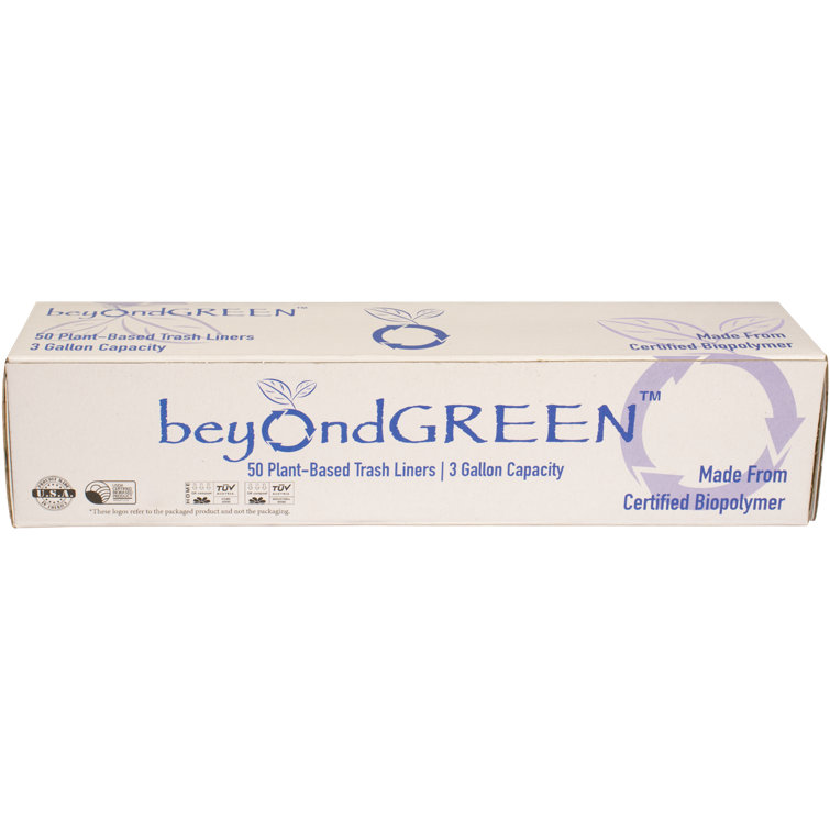 beyondGREEN  Plant-Based Trash Liners - 3 Gallon – beyondGREEN