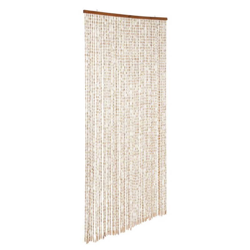 Bamboo Wood Door Curtain, Natural