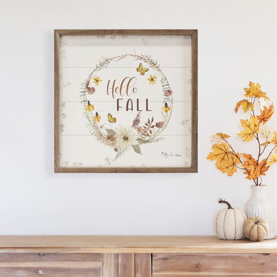 «Hello Fall Wreath Butterflies» par Audrey Jeanne Roberts