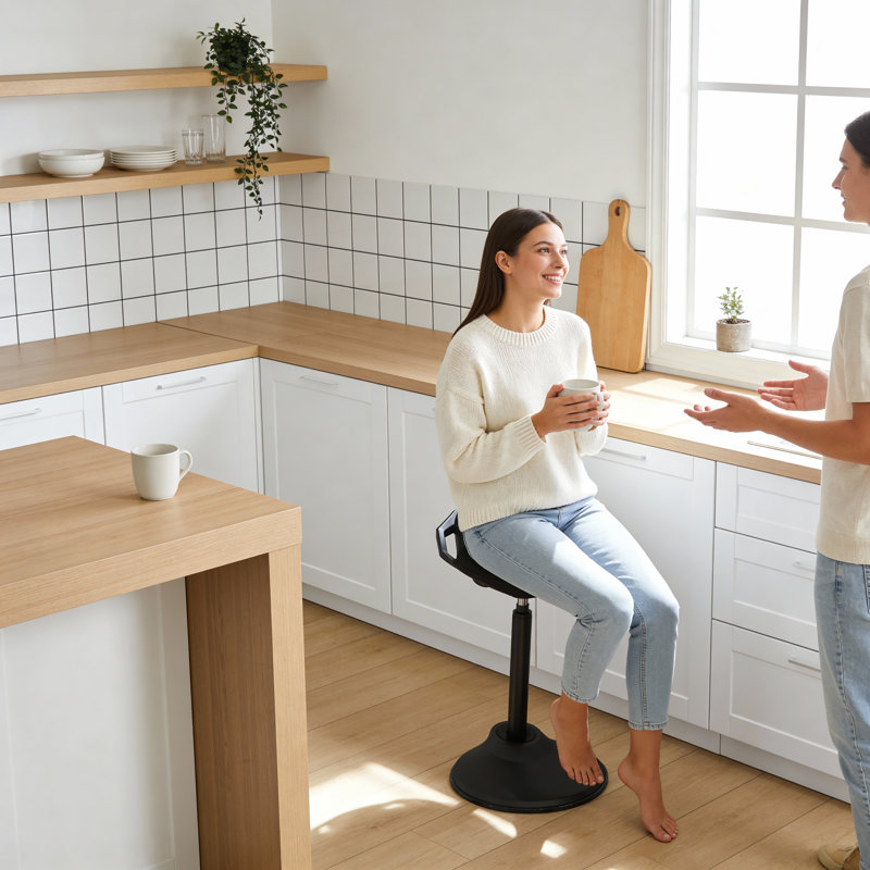 Chaise de bureau debout, tabouret ergonomique réglable