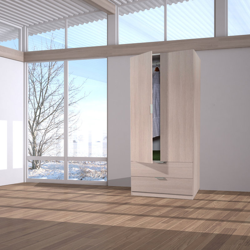 Delavan 2 Door Wardrobe, Oak