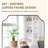 Modern Scalloped Corner Rectangle Bathroom Vanity Mirror | Stainless Steel Frame-442909075-451918184