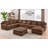 Leather Match Large Seating Modular Sectional-44905454