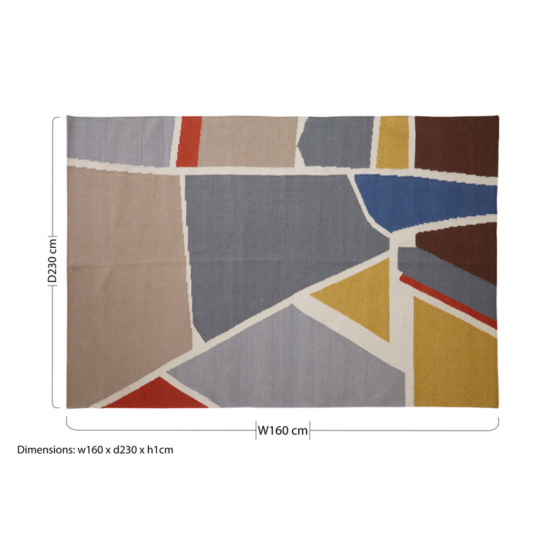 Dequisha Abstract 160cm X 230cm Area Rug
