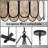 4-Light Mica Drum Chandelier