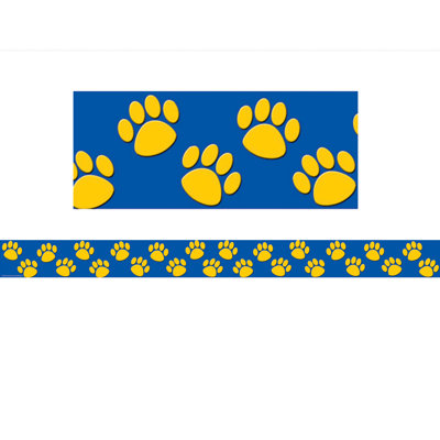 Bordure à empreintes de pattes