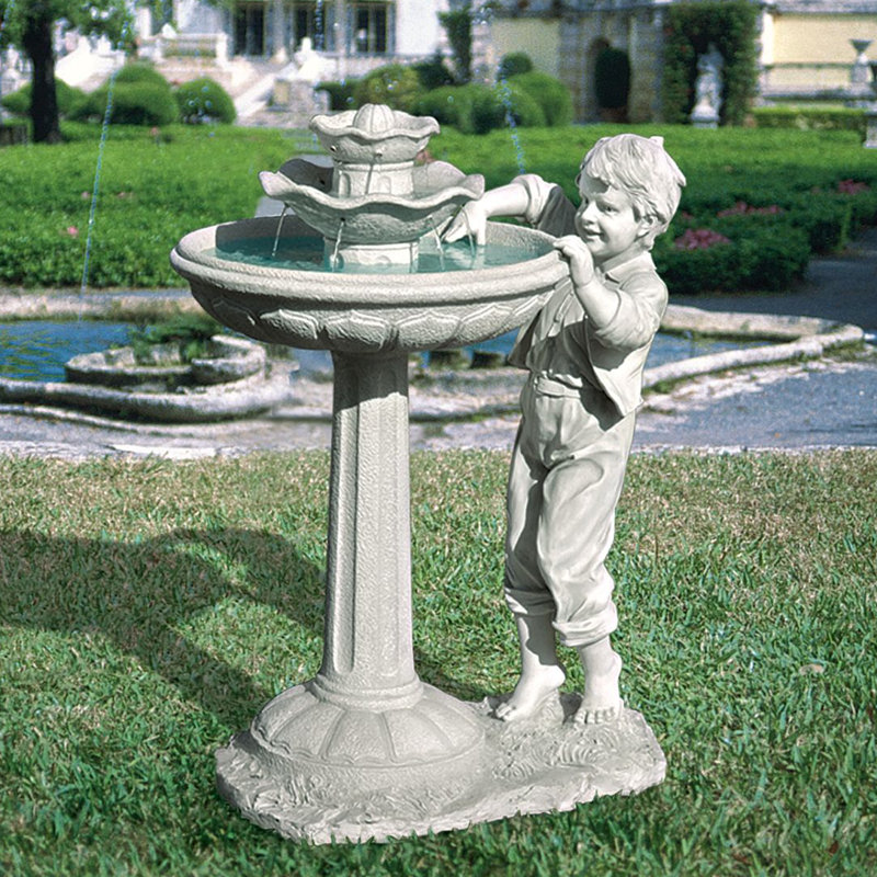 Fontaine sculpturale en résine pour enfant