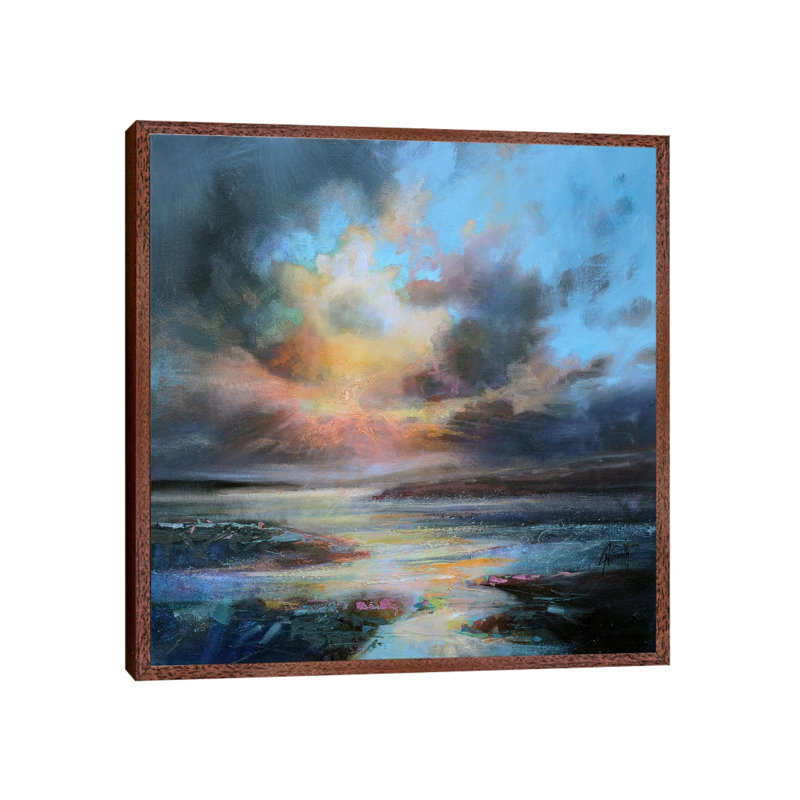 Opening by Scott Naismith - Painting on Canvas, Classic Brown Wood Framed, 66.04 cm H x 66.04 cm W