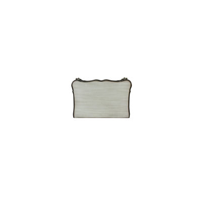 Vintage Bone White Nightstand - Classic With A Contemporary Flair. 2 Roomy Drawers. Smooth Gliding Movement. Felt-Lined To Your Valuables. Chic Handle. Textured Resin Ornaments. Strong Wood Leg