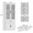 79'' H X 31.5'' W 4-Tier Office Storage Cabinet With Drawer