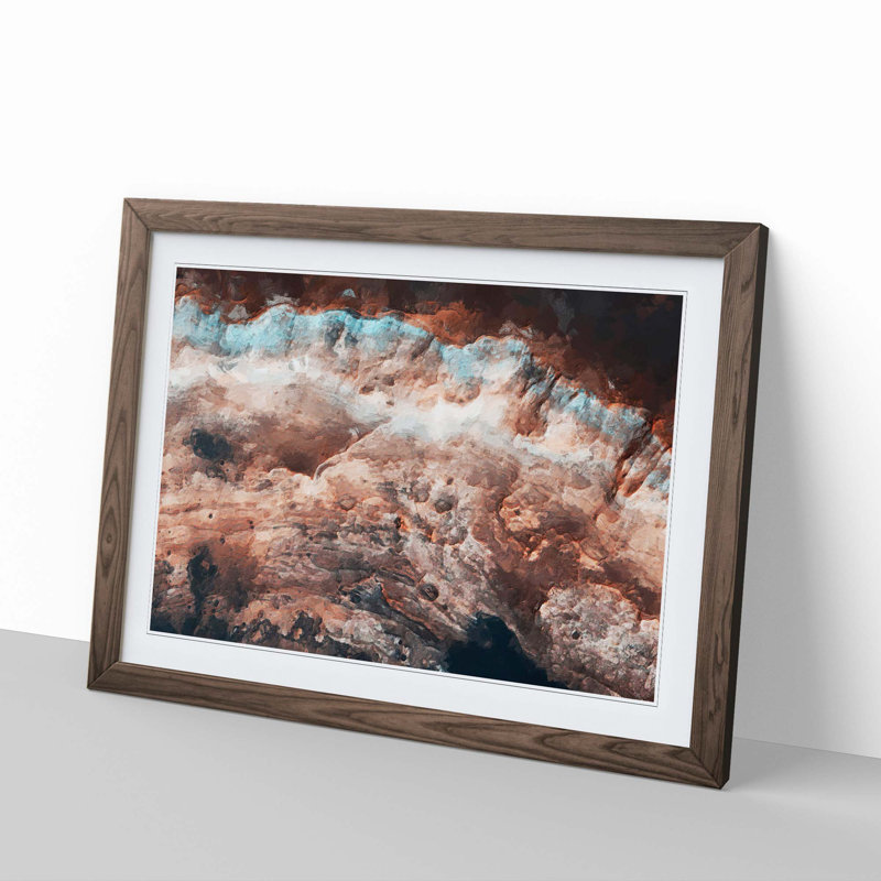 Out of Space Vol.14 - Picture Frame Graphic Art Print, Walnut Framed, 48cm H x 65cm W x 2cm D