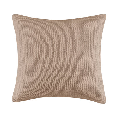 Taie d'oreiller Bree Knit Brown Tino