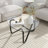 Maelana Abstract Coffee Table Triangular Glass Top