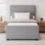 Lit plateforme tapissier avec lit gigogne-111465747
