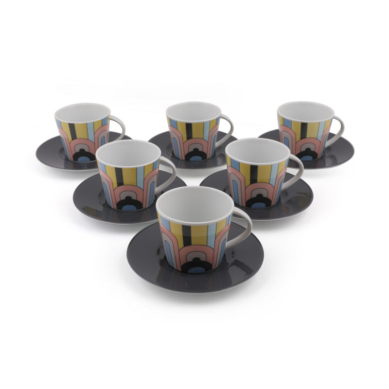 Ensemble de tasses à thé (12 pièces)