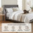 Melaya Wingback Upholstered Platform Bed Frame-640475836-640475838