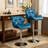 Diljana Swivel Upholstered Counter Stool with Metal Frame-171838213