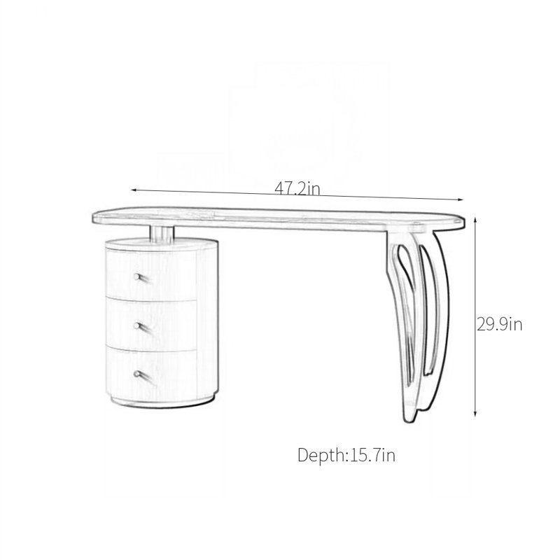 Black Walnut Solid Wood High-Grade Dressing Table
