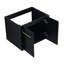 Meuble-lavabo de salle de bain - Châtaignier noir de 24 pouces avec aspect chic et tiroirs fonctionnels élégants et spacieux