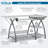 56.75'' x 23.5'' Sewing Table with Sewing Machine Platform
