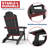 Outdoor Folding Adirondack Chair  Easy to Assemble and Comfortable Adirondack Chairs All Weather Composite Plastic Chair for Outside Fire Pit Patio Lawn Garden Backyard Use-66947166