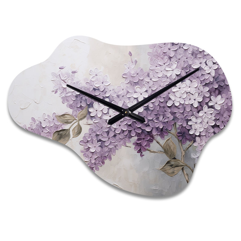 Magnifique horloge murale lilas - Ellacs, Petit