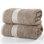 Serviettes de bain Lavish Home - Ensemble de serviettes 100% coton 2 pièces 500 g / m² - Serviettes de bain à séchage rapide extra larges 35 x 70 po - Draps de bain absorbants pour salle de bain