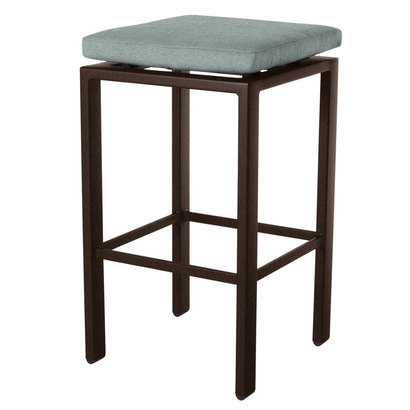 Aris Outdoor Bar Stool, Copper Creek, Flagship Stone Sunbrella®, 31.25"