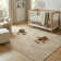 Kaile Performance Transitional Modern Geometric Ogee Beige Indoor/Outdoor Rug