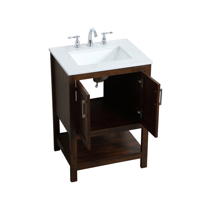 Ensemble de meuble-lavabo simple 24 po Scottsbluff, Espresso