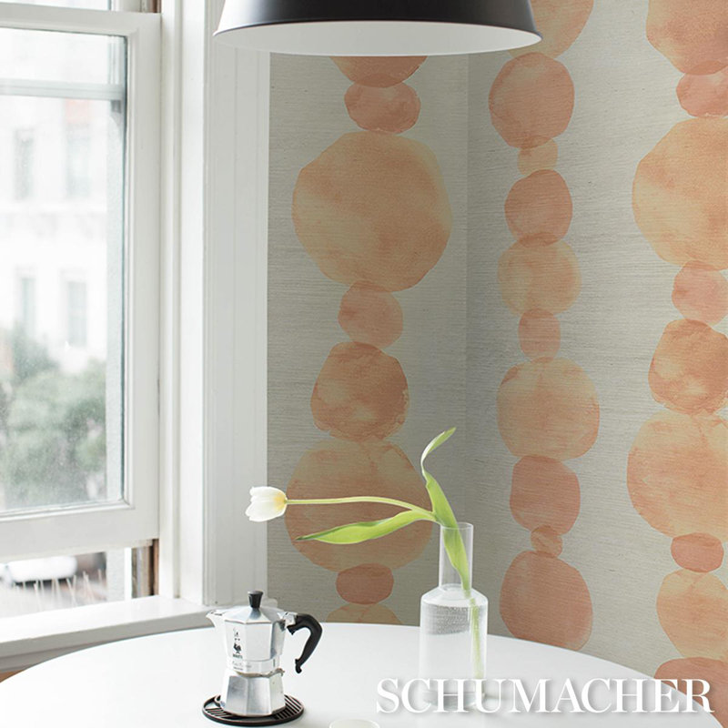 Schumacher X Backdrop Hyperion Sisal Wallpaper, Pink