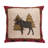 Embroidered Reversible Throw Pillow