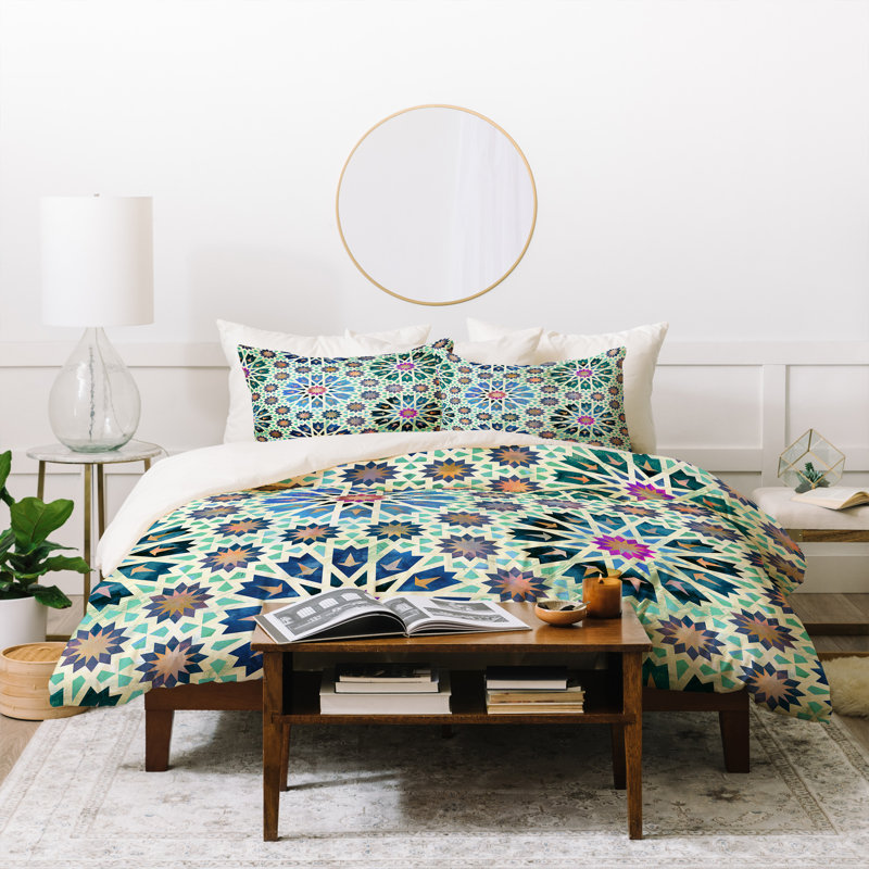 Housse de couette Schatzi Tangier Tile, Housse de couette pour très grand lit et 2 très 