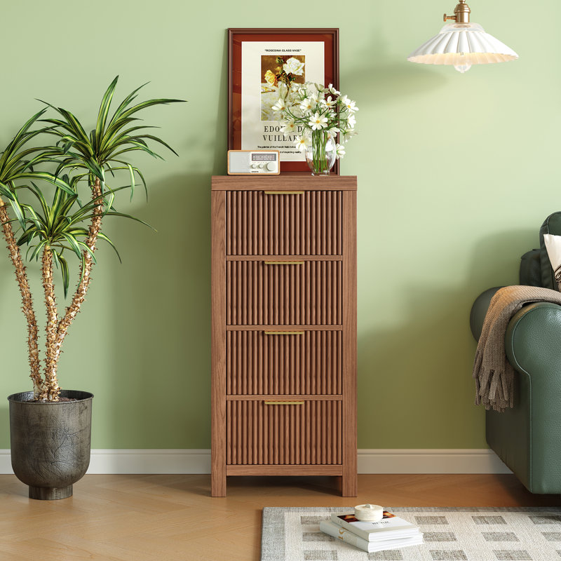 15.75'' W 4 - Drawer Dresser, Walnut