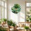 "Succulent Art", horloge murale en verre-64691238