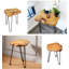 Table de chevet en bois massif Natural Edge