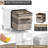 Sorbus Cube Storage Organizer – Waterproof Cubby Shelf for Closet, Toys, Books, Shoes, Décor – Space-Saving Bookshelf for Bedroom, Living Room, Kids’ Room, or Office, Clear, Set of 4-131115246-124197963