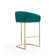 Lioba Upholstered Counter Stool with Metal Frame