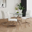 Table en verre de style moderne