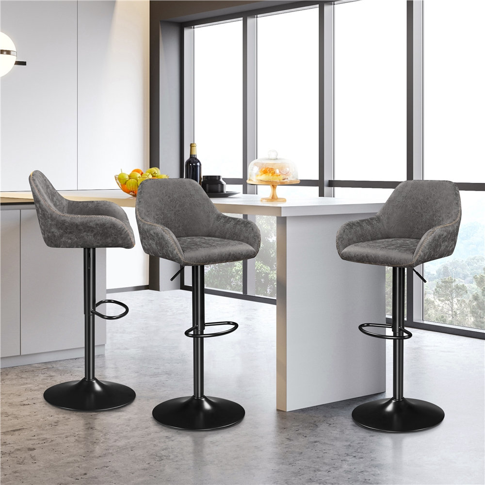 Goethe bar & counter swivel bar 2025 stool trent austin design seat height