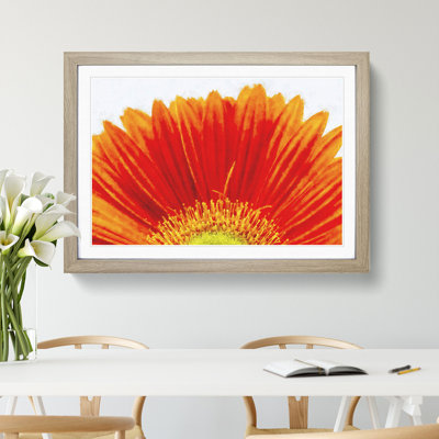 An Orange Gerbera - Single Picture Frame Painting on MDF